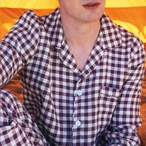 Brand New Piglet Premium Pajama Shirts (3) Cherry Red, Blueberry & Gingham